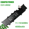 Batteries CP Batter de l'ordinateur portable C31X502 11.1V 44Wh / 4000mAh pour X502 X502C X502CA pour Ultrabook S500C S500CA PU500C PU500C