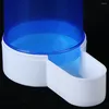 Altre forniture per uccelli per alimentatore automatico da bevitore automatico blu pappagalli ciotole e bevitori di utensili