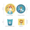 Boy Kids Scientist Laboratory Science Baby Shower Party Disponertable Table Set Set Plate Banner Decorations Birthday Party Favors