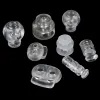 10pcs Cord Lock Plastic Stopper Ends Buckle DIY Shoelace Bag Accessories Clear Color