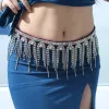 Belly Dance Waist Chain Women Dance Performance Accessories Pendants Rhinestone Sexy Water Diamond Tassel Colorful Diamond Belt