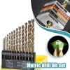 Conjunto de bits de broca métrica 13pcs (3/16 "-1/2") vidro metal telha de concreto de tungstênio Profissional Dica de broca de tungstênio Ferramenta elétrica de trabalho