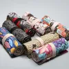 12/24/36/48/72 Hole colorful cloth pencil case antique aesthetics stationery cosmetic pencil storage bag stationery box 050045