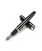 Jinhao x750 Главный черный и серебряный клип 10 мм изогнутый кончика каллиграфия Высококачественная металлическая ручка для ручки рождественская ручка Prens3699715