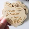 Coeur laser de mariage personnalisé Save the Date Minets, Wood Rustic Custom Save the Date, Party Favors Cadeaux