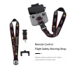 Drönare för DJI Mavic Air 2 Air 2s Mini 2 Drönare hängande hållare Rem Remote Controller Säkerhet VARNING NECK LANYARD ROPE MED FILT CLIP