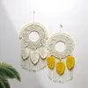 Gobelin Nordic Tassel pióra tkane gobelin boho kreatywne macrame WALL WAKINGS BOHEMIAN PIECY