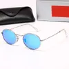 Fashion luxury brand sunglasses reys banna The new classic Traveler Luxury Oval fine metal border unisex sunglasses are stylish and colorful Uv protection glasses