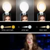 Telefoon licht clip roteerbare clip op selfie light 60 led lights 3-niveau dimbare aanraakregeling oplaadbare telefoon LED-lampje voor