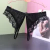 Japanese Woman Underwear Panties For Women Underwear Panties Slit Lace Thong Low Waist Sexy Lace Trim T Panties Woman Clothing