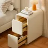 Small Basses Nightstands Wood Unique Trendy Drawers Modern Organizer Bedsides Table Luxury Mesa De Cabeceira Nordic Furniture