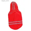 Dog Apparel Dog Apparel Summer Outdoor Puppy Pet Rain Coat Hoody Waterproof ets PU Raincoat For Dogs Cats Clothes Whole P63295O L46