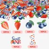 Party Decoration Berry First Birthday Decor 200pcs Strawberry And Blueberry Sweet One 1st Confetti Table