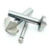 1PCS 3 Flute 120 degree HSS Countersink chamfering too Wood Steel Chamfer Cutter Power Tool 4.5 to 60mm Chamfer tool