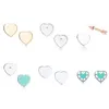 S925 Silver Love Heart Designer Orecchini per donne T Brand Sweet Classic Blue Hearts Fashi