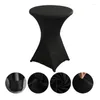 Bordduk av hög End El Wedding Decoration Cocktail Bar Cover Solid Color Polyester Round Bankett Elastic