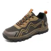 Fitness Shoes Men Plus Size 38-46 Mountain Hiking Spring Outdoor Climbing For Mens Black Brown Trekking Sneakers