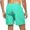 Herrbadstammar Summer Swimming Board Shorts snabba torra strandshorts med sidofickor och mesh foder badkläderbaddräkt