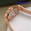 Fashion AP Wristwatch Royal Oak Series 26240or Disc bleu 18K Rose Gold Watch Mens Automatic Machinery 41mm