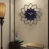 Horloges murales horloge acrylique grande créative silencieuse 12 '' en forme de fleur décorative pour l'ornement de bureau de chambre à coucher de cuisine