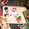 DIY Сделайте свои собственные рождественские наклейки для детских оленей снеговика эльфийс и сочетание листы головоломки.