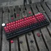 Accessoires 136 Clé Red Black Cherry Profil latérale Imprimé PBT KEycaps Double Shot Shine à travers les capuchons de touches rétroéclaints pour MX Mécanique Clavier