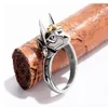 Anubis wolf knappe ring voor mannen punk Egypte kruis hoogwaardige roestvrijstalen zilveren kleurringen6183601