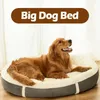Kennels Köpek Yatakları Büyük Köpekler için Yumuşak Pamuk Yastık Kış Yatağı Büyük Aksesuarlar Su Geçirmez Oxford Alt Pet Malzemeleri