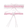 Nouveau mariage Garter Bridal Shower Bride Pink Lace Sexy Femmes Jambe Garter Anneau Garter Cosplay Girl Lolita Girl