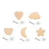 LXAF Stars- Clouds Children Handle Cupboard Door Drawer Wooden Handle Furniture