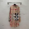 Robe de robe Jupe de créatrice pour femmes robes de marque de mode Femme Logo femme longues à carreaux à carreaux imprimés
