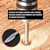 5st Carving Drill Bit HSS Gravering Drill Bit Set Solid Carbide Root Milling Grinder Burr Exakt träbearbetningsslipverktyg