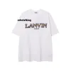 maglietta Lanvins di alta qualità Lanvin Langfan 24SS Ricaricata semplice, alla moda, casual e versatile T-shirt