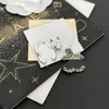 Classici orecchini placcati in argento designer di marchi Orecchini di alta qualità di alta qualità orecchini da donna di alta qualità con regali boutique in scatola