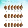 Keychains de football américain Rugby Pu Keyring Souvenirs Pendants Toys for Players Athletes Boys Ball Chain Chain Chains Rings Sport