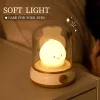Candle Night Light Cute Kerosene Lamp Desktop LED Decorative Light USB Rechargeable Night Light Bedroom Creative Children's Gift