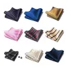 Смешайте цвета новейший стиль классический шелковый карманный квадратный квадратный платок аксессуары для одежды Paisley Beige Male Fit Business