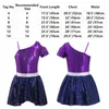 Sahne Giyim Pulları Ballet Tutu Elbise Çocuklar Kızlar Parlak Dans Jimnastiği Leotard Shorty Unitard Caz Latin Performans Dans Giysileri