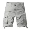 Calça masculina shorts de verão masculino de moda casual solto solto largo pernas elásticas de carga direta de férias de férias na rua Trendy