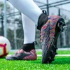 American Football Shoes Chuteiras Society Professional Unisex Soccer Long Spikes Hg/TF Ankle Boots Outdoor Grass Cleats Futsal