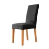 Couvre-chaise 1pcs tabouret de tissu en velours élastique blanc / noir