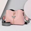 Handväskor förföljer kvinnor plånböcker mode handväska handväska axelväska vit färg 136