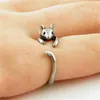 Cluster Rings Vintage Knuckle Ring Adjustable Mouse Elephant Animal Wrap Weeding Open Ladies Fashion Jewelry Gifts