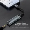 Förstärkare KeySion 3 i 1 Typ C till 3,5 mm hörlur DAC Audio Dual Type C hörlurar Jackadapter PD60W Fast Charging Splitter för iPhone 15