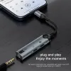 Chave do amplificador 3 em 1 tipo C a 3,5 mm de ouvido DAC Audio Dual Tipo C Adaptador de fone de ouvido PD60W Splitter de carregamento rápido para iPhone 15