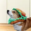 Appareils pour chiens Chapeaux de compagnie drôles Bande de Noël Costume de Noël Produits confortables pour le hamburger par temps froid petit médium