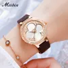 Womens light luxury fashion temperament watch womens belt waterproof explosive quartz watch