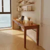 木製のライティングオフィスデスクレディングゲーマーPCテーブルベッドルームホワイトオフィスデスクラップトップスタンドノートブリーブ家具MR50OD