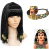 Vuxen cosplay cleopatra egyptisk pannband sminkorament rave fest hårband