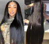 Lace Wigs HD 13x6 Transparant 40 inch Bot rechte voorkant menselijk haar voor zwarte vrouwen 4x4 5x5 6x6 Braziliaanse sluiting frontale Wig2504618